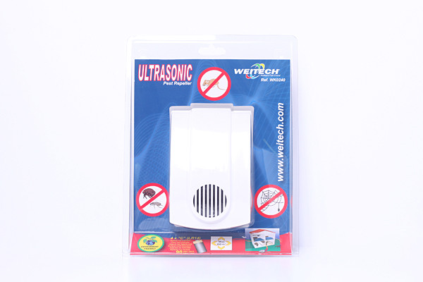 Repulseur Ultrason Weitech Contre Souris, Araignées, Rats, Insectes - 280 M² - Branchement 220V