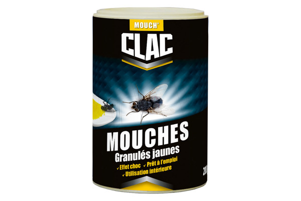 Anti mouches Mouch' Clac granulés jaunes 500 g Anti mouches Mouch' Clac granulés jaunes 500 g