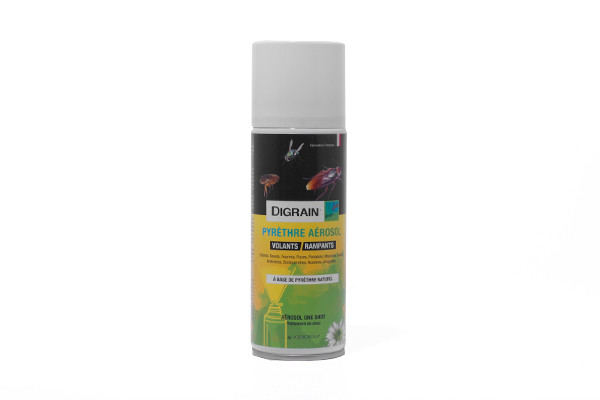 2 Recharges D'Insecticide Naturel Au Pyrèthre 400 Ml - Contre Mouches, Moustiques, Punaises - Pour Diffuseur à Visser - 6