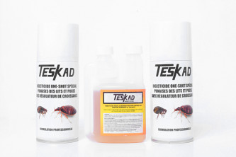 Fumigène insecticide Teskad lot de 4 anti puces, anti punaises de lit, anti  cafards, anti mites, anti araignées, anti mouches, anti