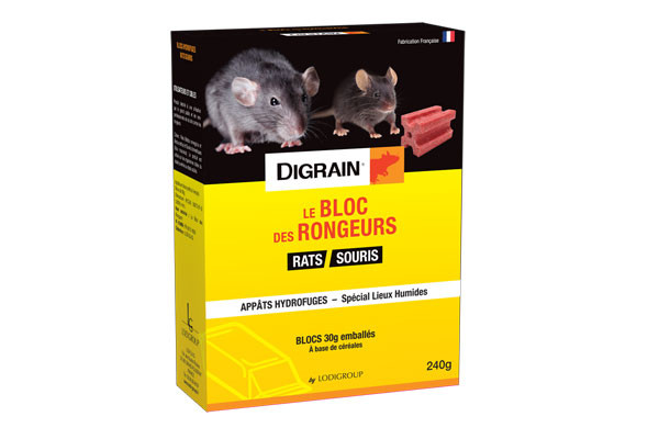 Anti Rats appats Digrain Difebloc 240g