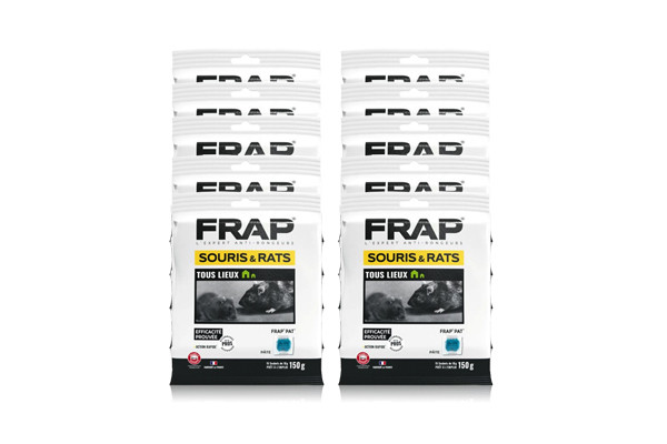 Appât anticoagulant en pâte fraîche pour rats et souris, Frap Pat' - Sachet  de 150g - Tout Pour Les Nuisibles