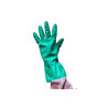 Gants nitrile vert floqué