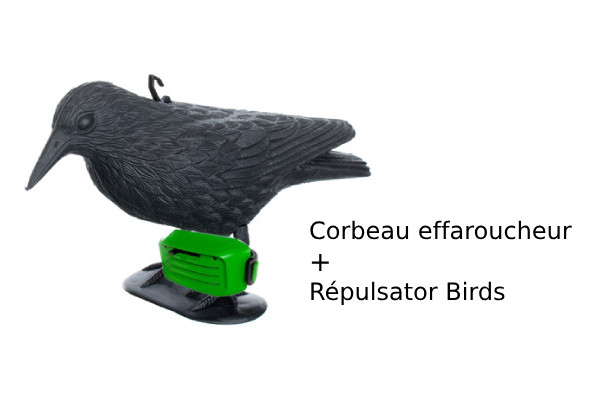 Anti pigeons Repulsator Birds + Corbeau effaroucheur