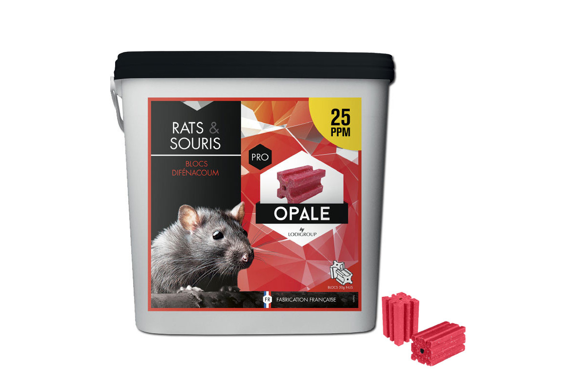 Opale Bloc Difénacoum 25PPM...