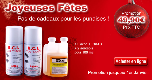 La promotion de noel - le pack anti punaises de lit