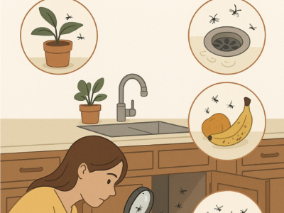 Comment trouver un nid de moucheron dans la maison ?