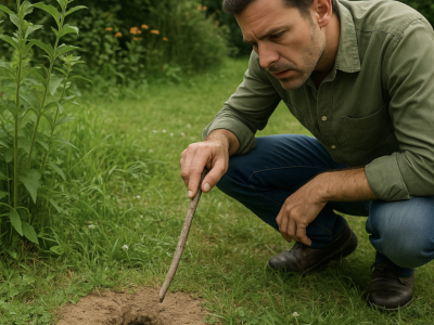Comment identifier un nid de guêpes de terre dans son jardin ?