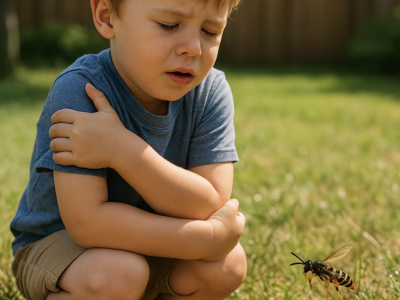 Est-ce que les guêpes de terre sont dangereuses pour les enfants ?