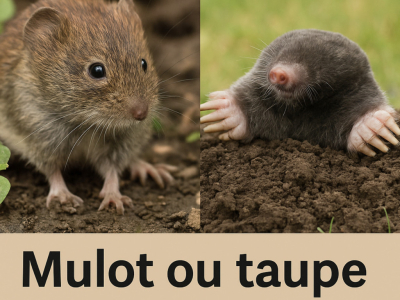 Mulot ou taupe : comment les différencier ?