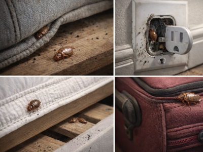 Où se cachent les punaises de lit dans une maison ?