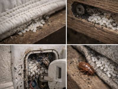 Œufs de punaises de lit : comment les reconnaître et les éliminer ?