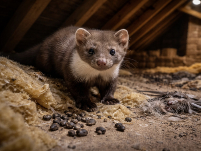 Comment identifier la présence d'une fouine dans un grenier ?