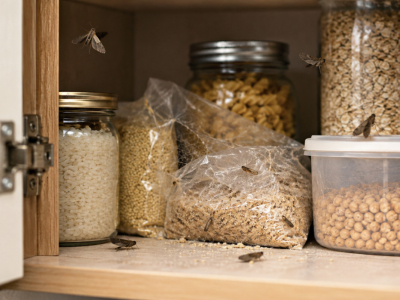Mites alimentaires dans les placards