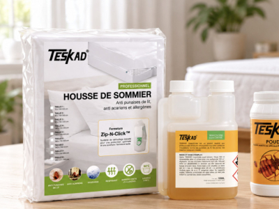 Teskad : la gamme d'insecticides professionnels anti-punaises, puces et cafards